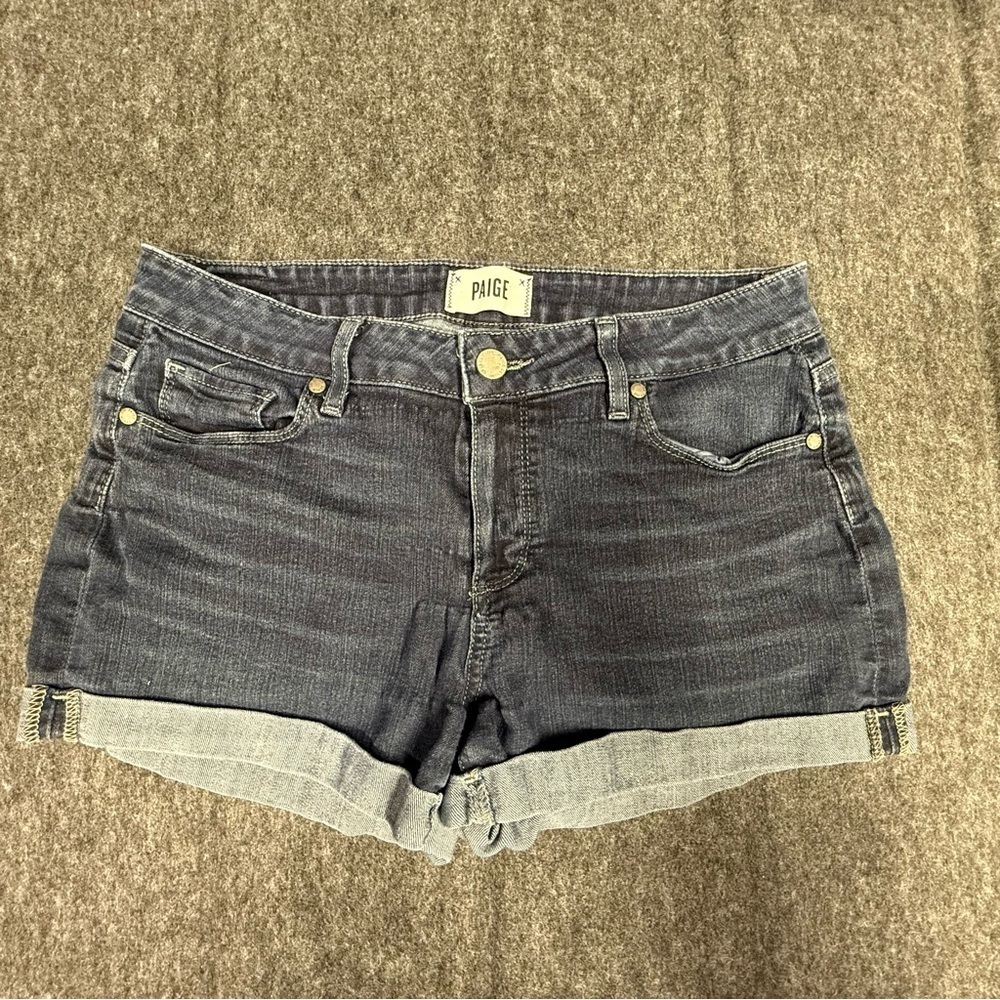Paige Women's Dark Gray Denim Shorts